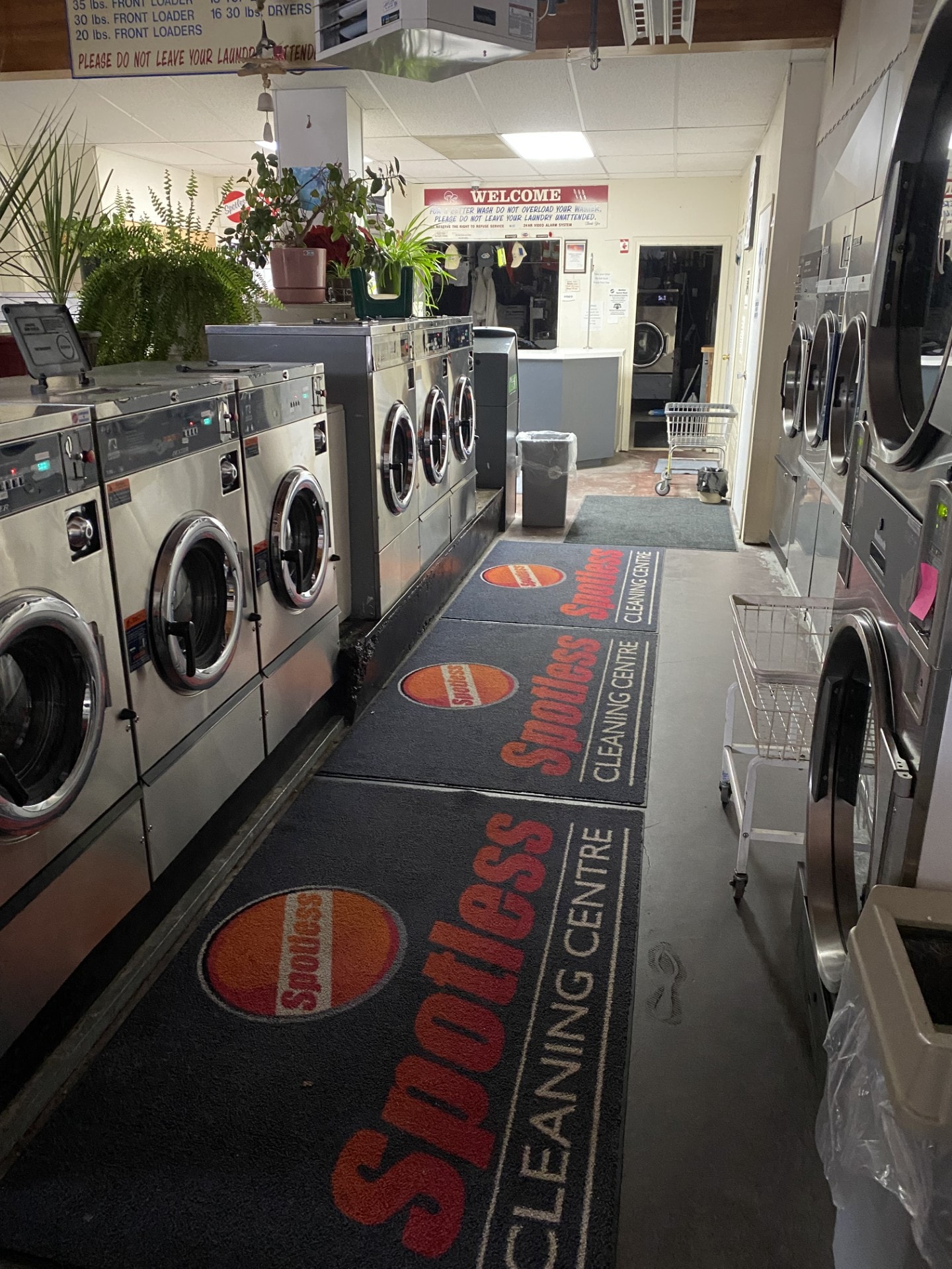 Laundromat — large front-load washers and dryers